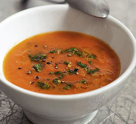 Tomato soup with gremolata