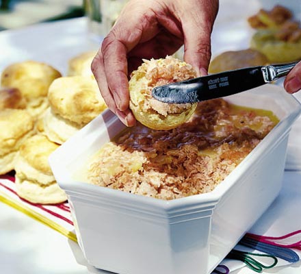 Potted fresh & smoked salmon