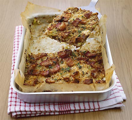 Turkey, thyme & leek meatloaf