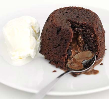 Melting chocolate puddings