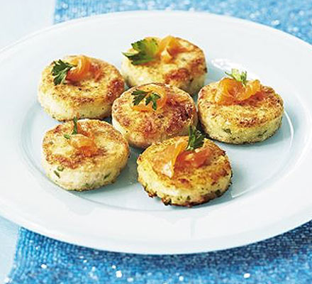 Salmon & lemon mini fish cakes