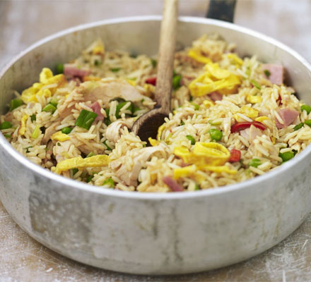 Speedy spicy turkey rice