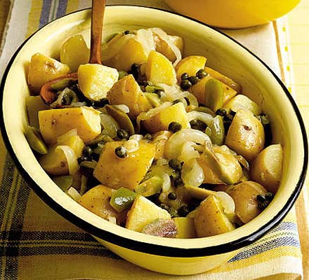 Patate in agrodolce (Sweet & sour warm potato salad)