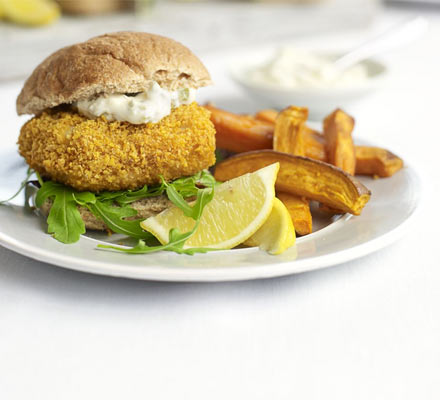 Homemade fish finger sarnie