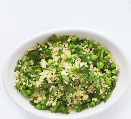 Garlic & herb bulgur wheat