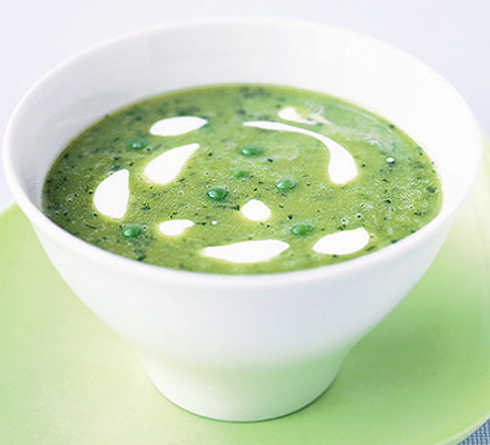 Pea & mint soup