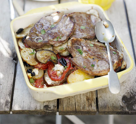 Greek lamb with potatoes & olives