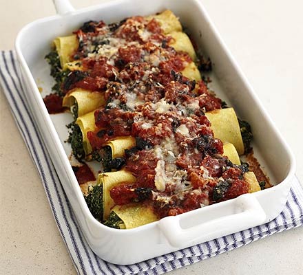 Spinach & feta cannelloni