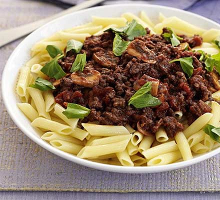 Speedy pasta Bolognese