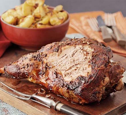 Slow-roast lamb with cinnamon, fennel & citrus