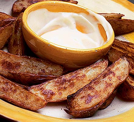 Spiced potato wedges