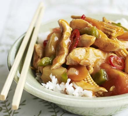 Sweet & sour chicken & veg