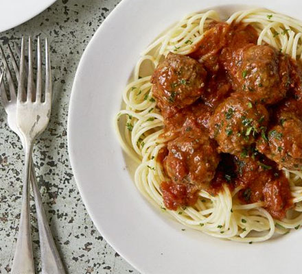 Meatballs with spaghetti