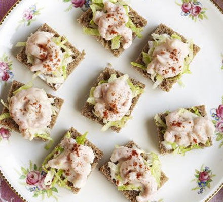 Prawn cocktail squares