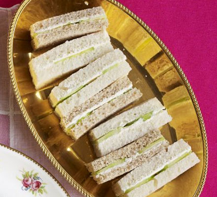 Cream cheese & cucumber fingers