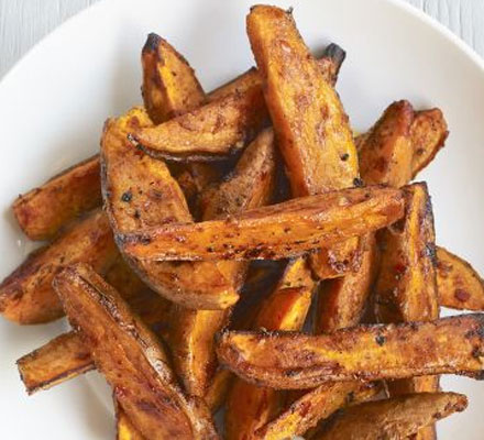 Harissa sweet potato wedges