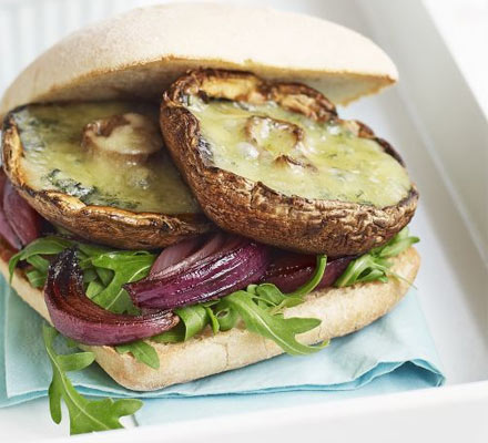 Portobello & blue cheese melts