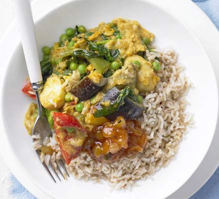 Summer vegetable curry