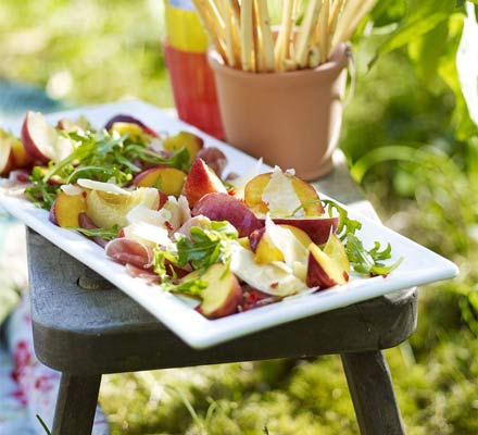 Antipasti peach platter