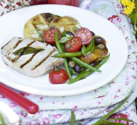 Stuffed pork medallions