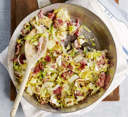 Ham hock & cabbage hash