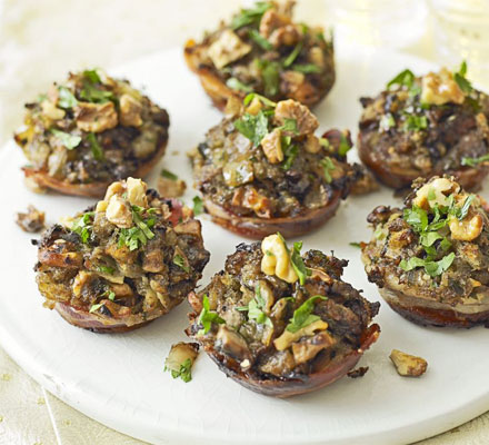 Chicken liver & mushroom nests