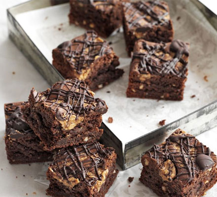 Peanut butter brownies