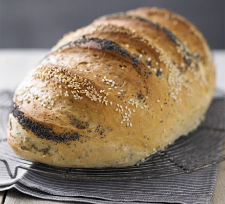 Sesame, sunflower & poppy seed bloomer