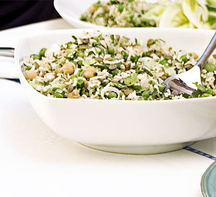 Lemony rice & peas