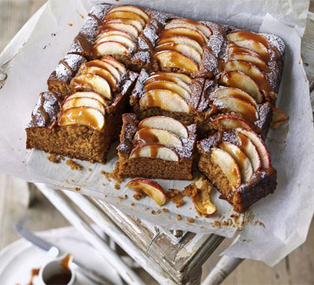 Spiced toffee apple cake