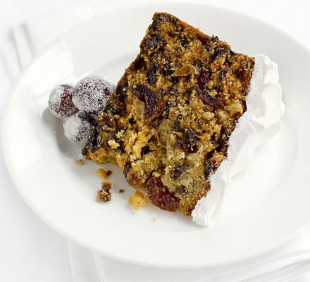 Honey saffron Christmas cake