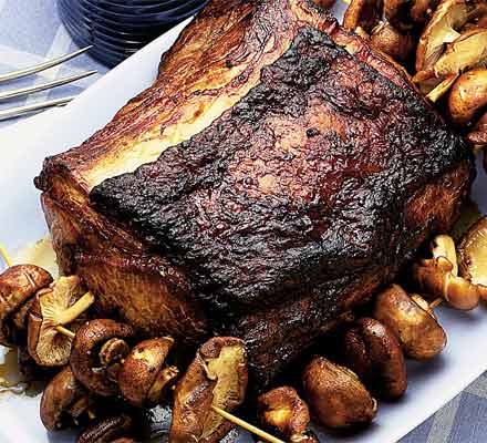 Soy & sake-marinated striploin of beef