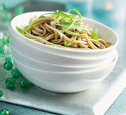 Citrus soba noodles