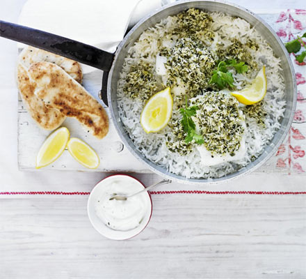 Steamed tilapia with green chilli & coconut chutney