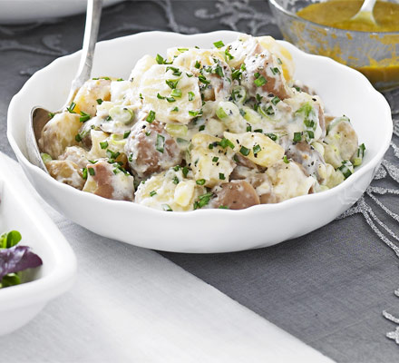 Red potatoes with horseradish & crème fraîche