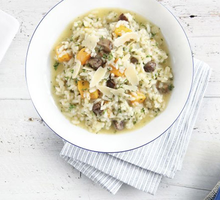 Chestnut & butternut risotto