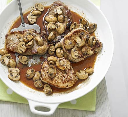 Clementine pork steaks