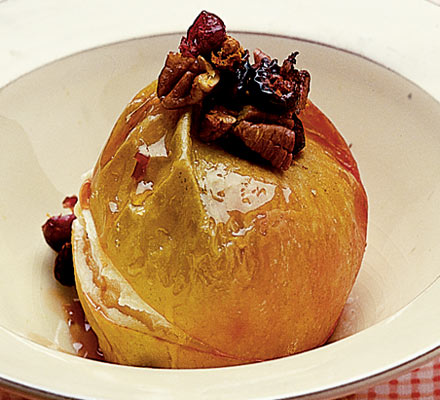 Cranberry pecan baked apples