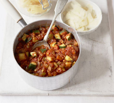 Tagliatelle with vegetable ragu