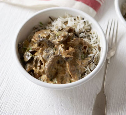 Mushroom stroganoff