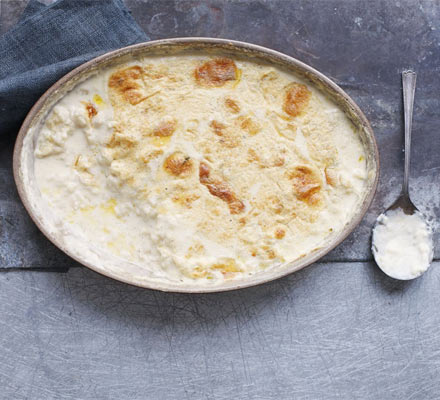 Baked lemon & vanilla rice pudding