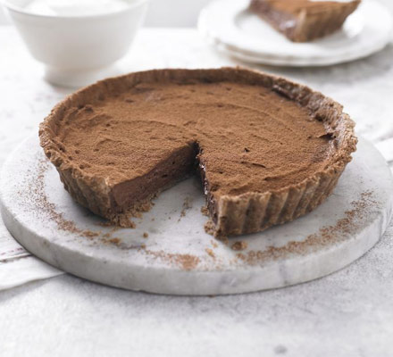 Angela’s lighter chocolate tart