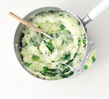 Watercress mashed potato