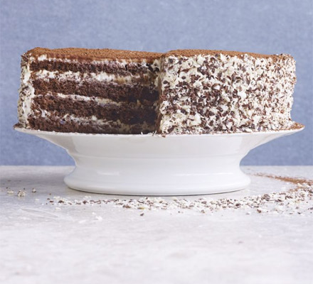 Chocolate tiramisu cake