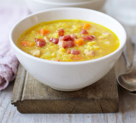 Lentil & bacon soup