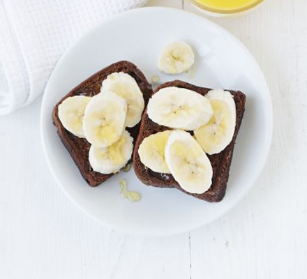 Malt loaf with banana & honey