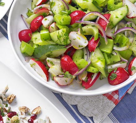 Radish & cucumber salad