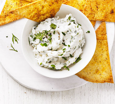 Bean, feta & herb dip