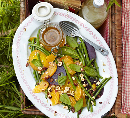 Beetroot, orange & hazelnut salad