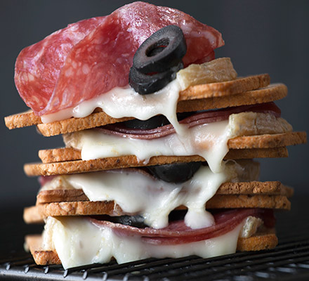 Spicy salami s’mores